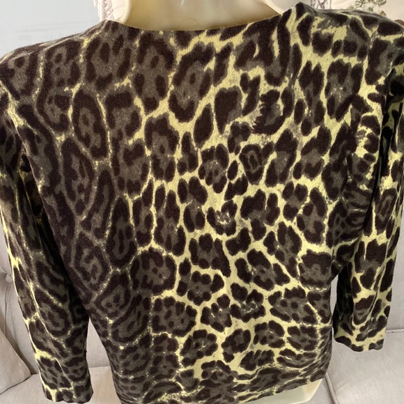 NEIMAN MARCUS CASHMERE COLLECTION Button down sweater jacket 3/4 sleeves size XL - Picture 14 of 16